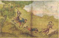 Watercolor of Nicola Albani, 1743